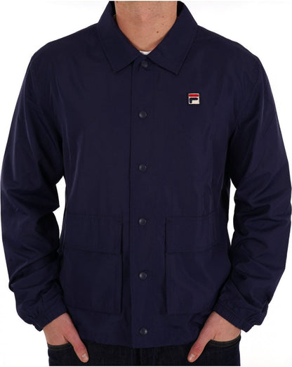Fila Vintage Bates Coach Jacket Navy