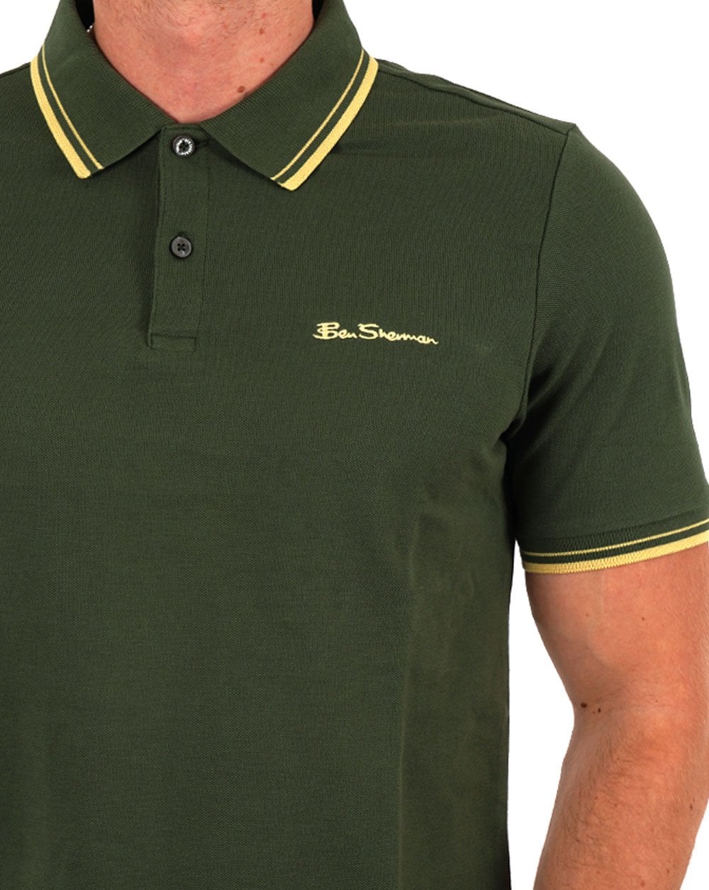 Ben Sherman Signature Pique Polo Deep Green