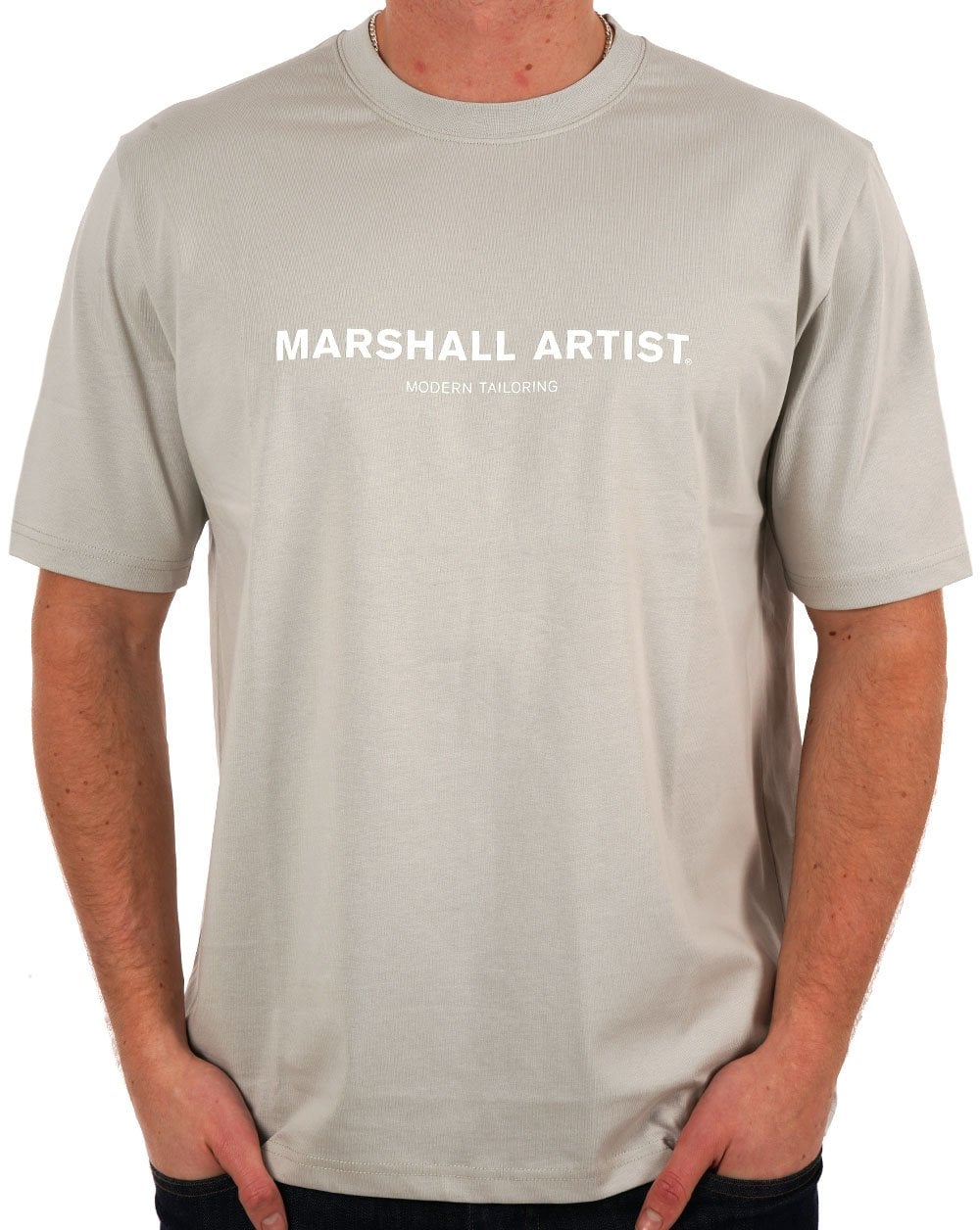 Marshall Artist Coastal Erosion T Shirt Dove Grey