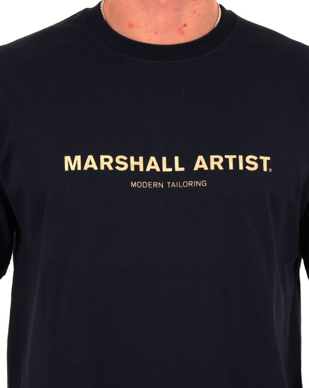 Marshall Artist Coastal Erosion T Shirt Navy
