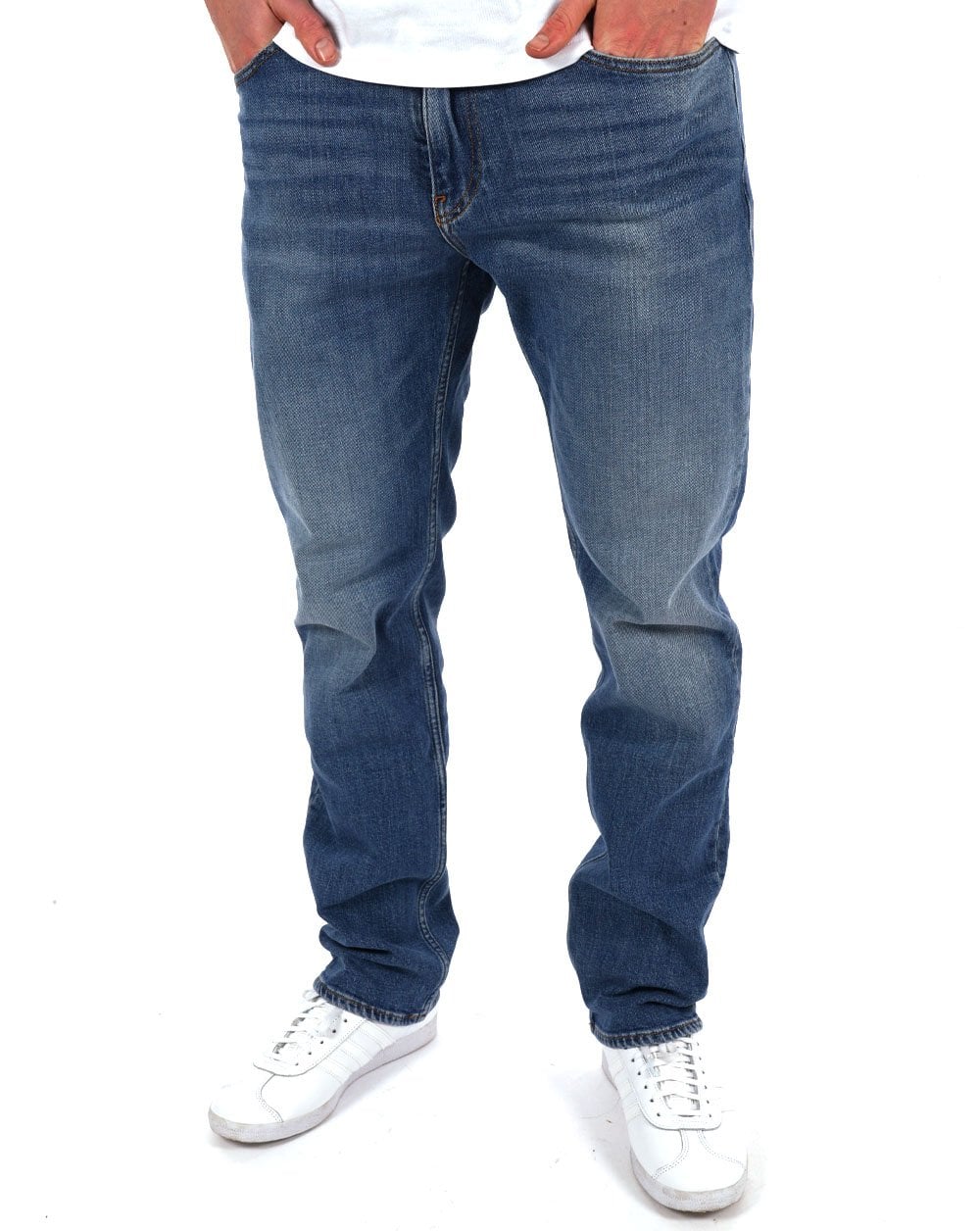 Tommy Jeans Ryan Slim Straight Leg Jeans Denim Medium