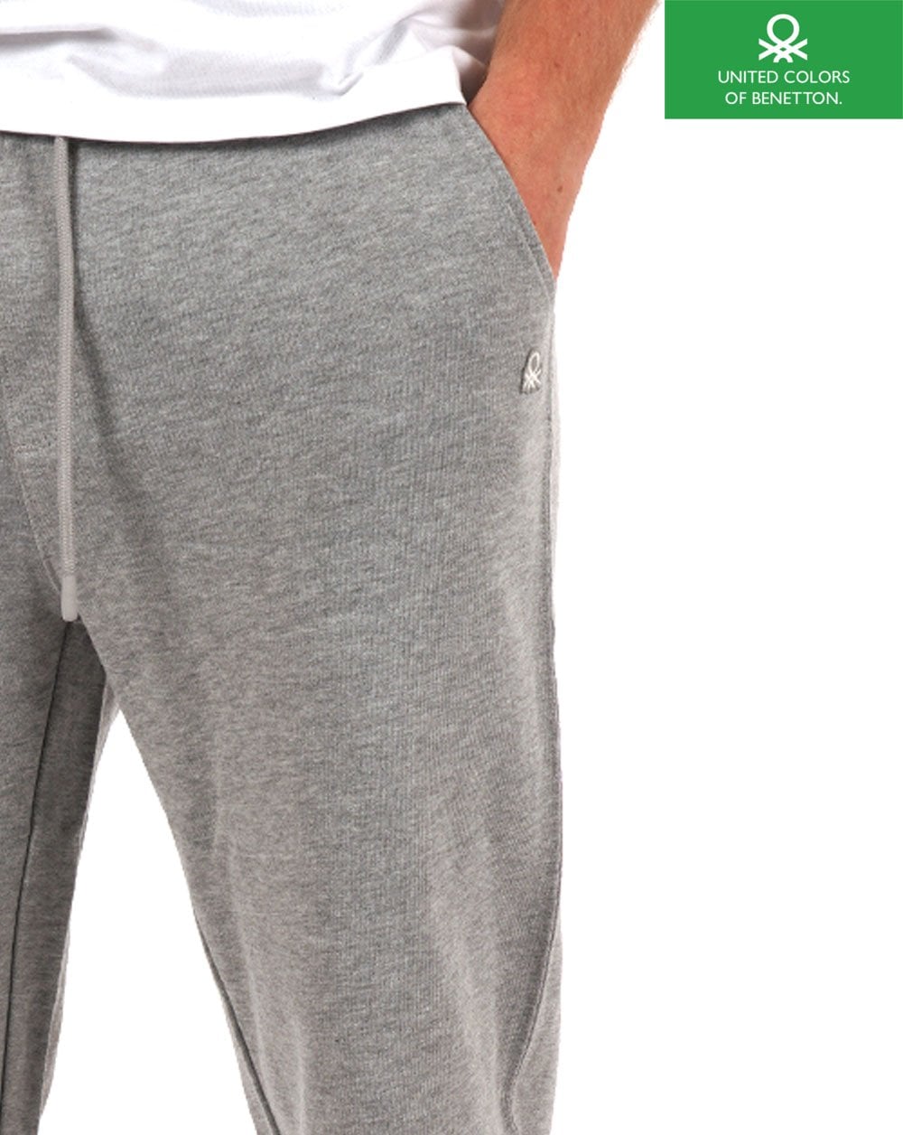 Benetton Sweat Joggers Light Grey Marl