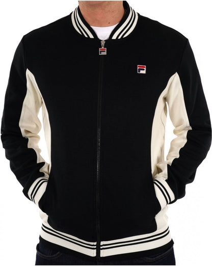 Fila Vintage Mk1 Settanta Track Top Black / Gardenia