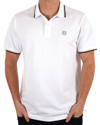 Marshall Artist Tipped Polo Shirt White