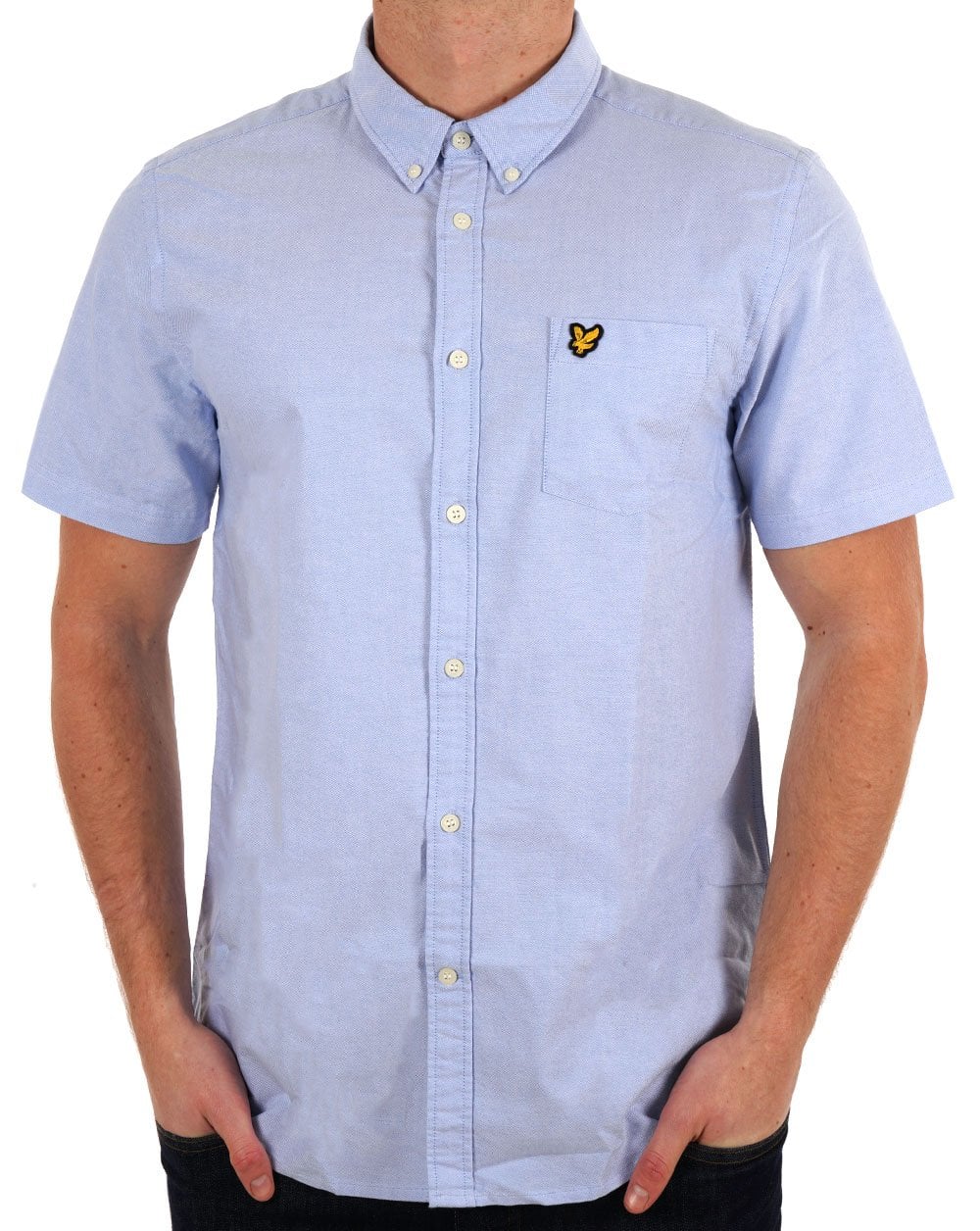 Lyle & Scott Oxford Short Sleeve Shirt Riviera