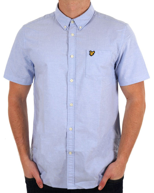 Lyle & Scott Oxford Short Sleeve Shirt Riviera