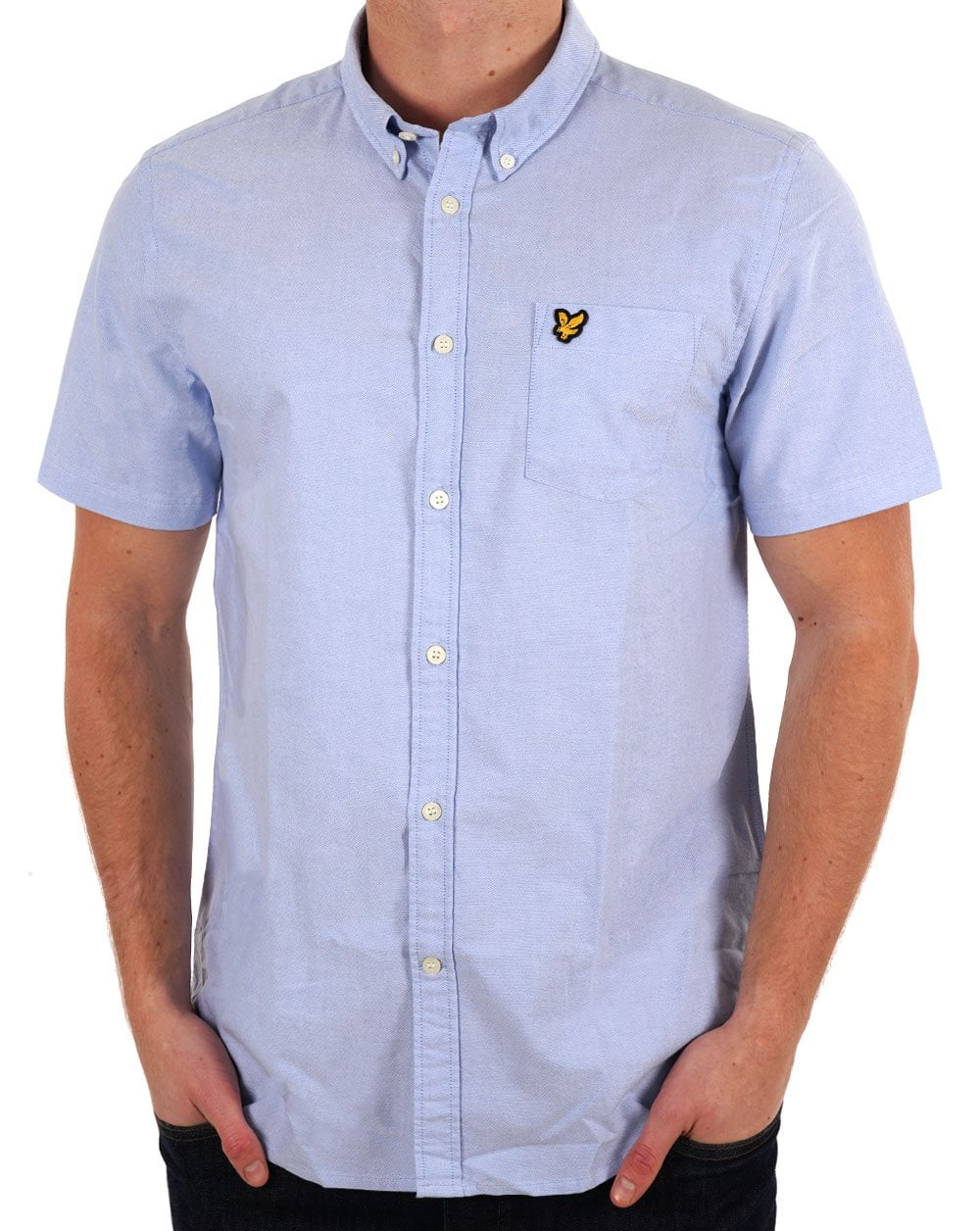 Lyle & Scott Oxford Short Sleeve Shirt Riviera