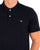 Gant Textured Stripe Polo Shirt Navy Blue