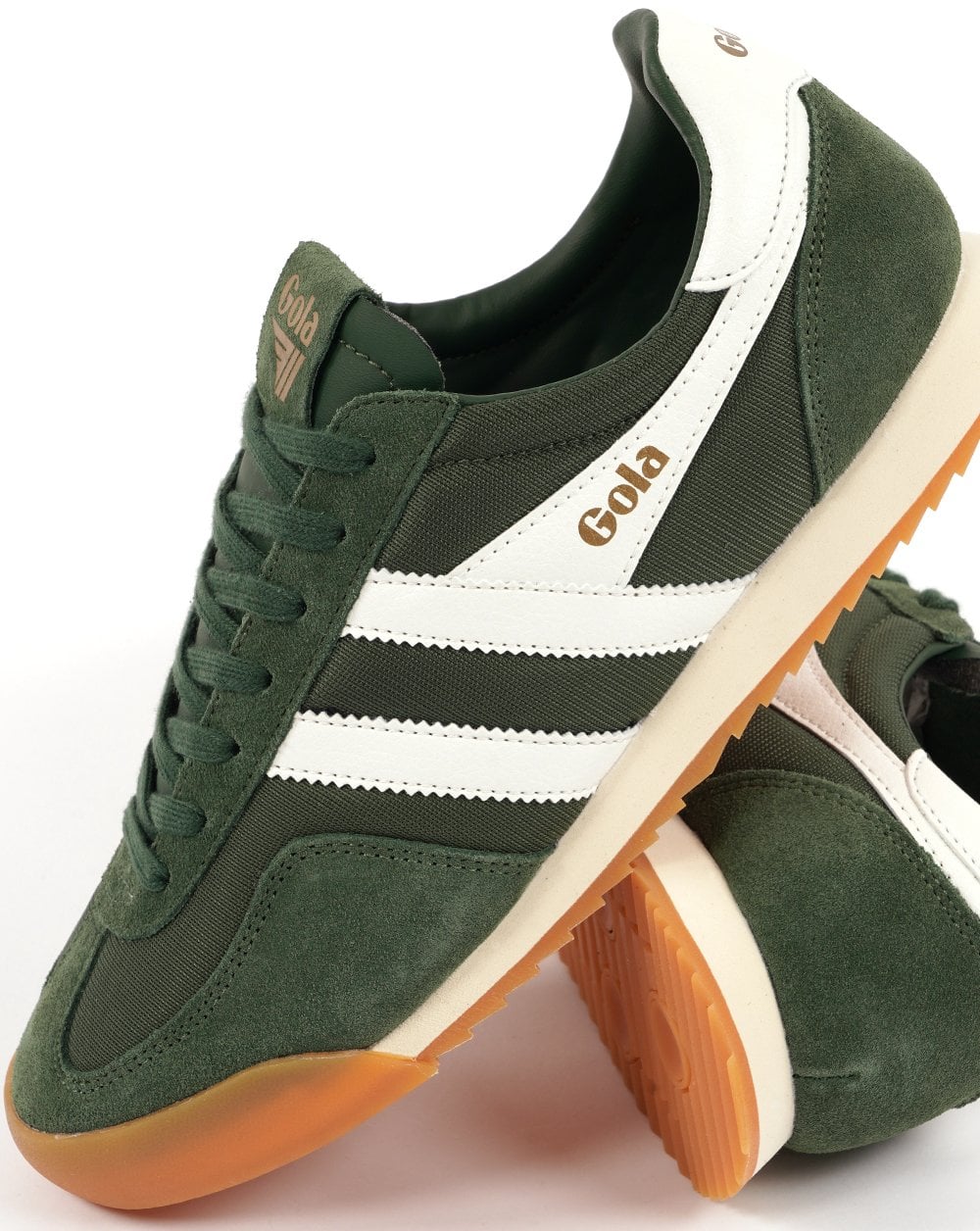 Gola Europa Trainers Evergreen / White