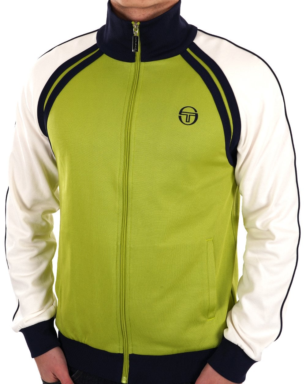 Sergio Tacchini Ghibli Track Top Green/Gardenia