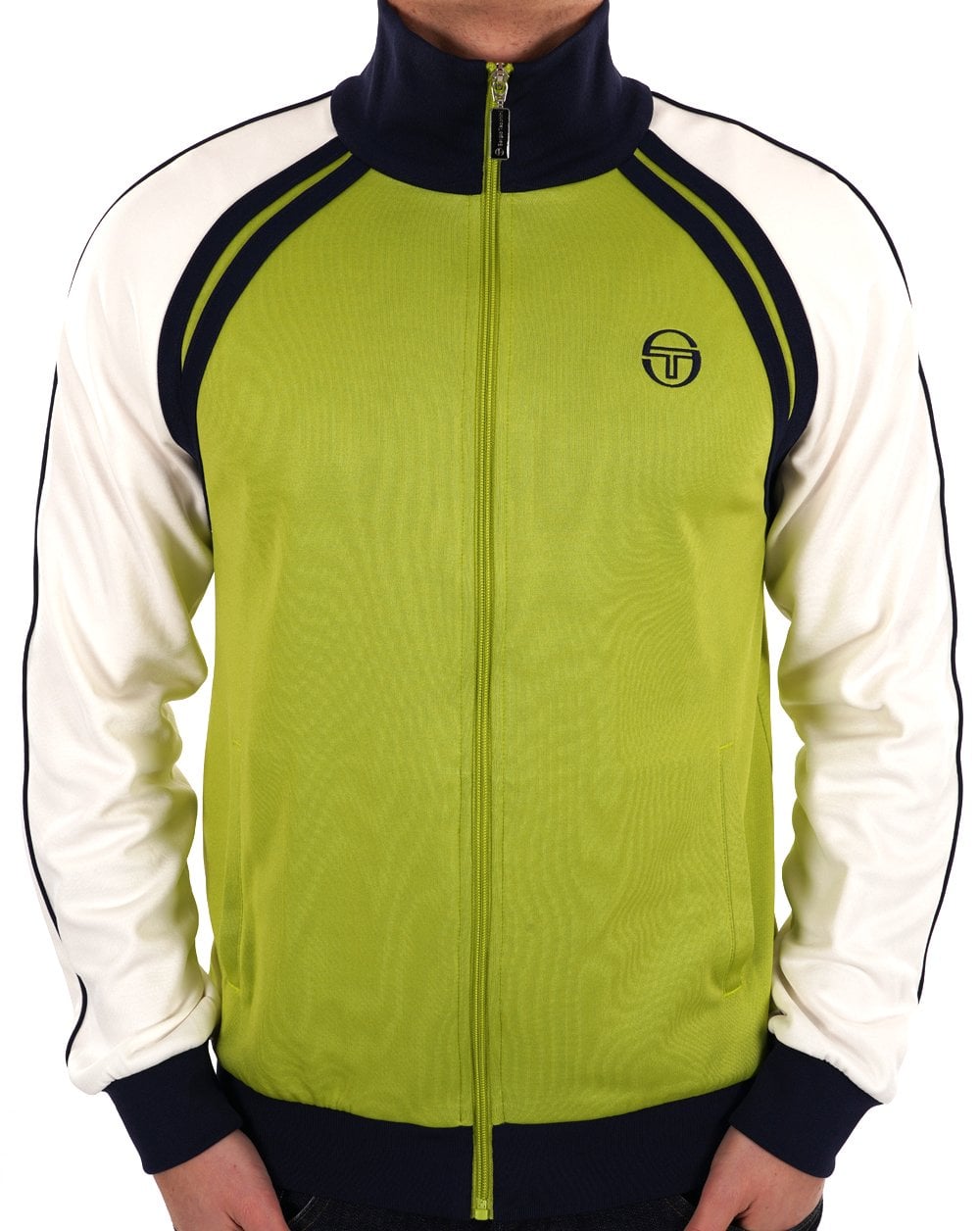 Sergio Tacchini Ghibli Track Top Green/Gardenia