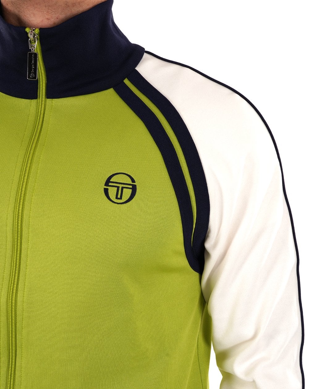 Sergio Tacchini Ghibli Track Top Green/Gardenia