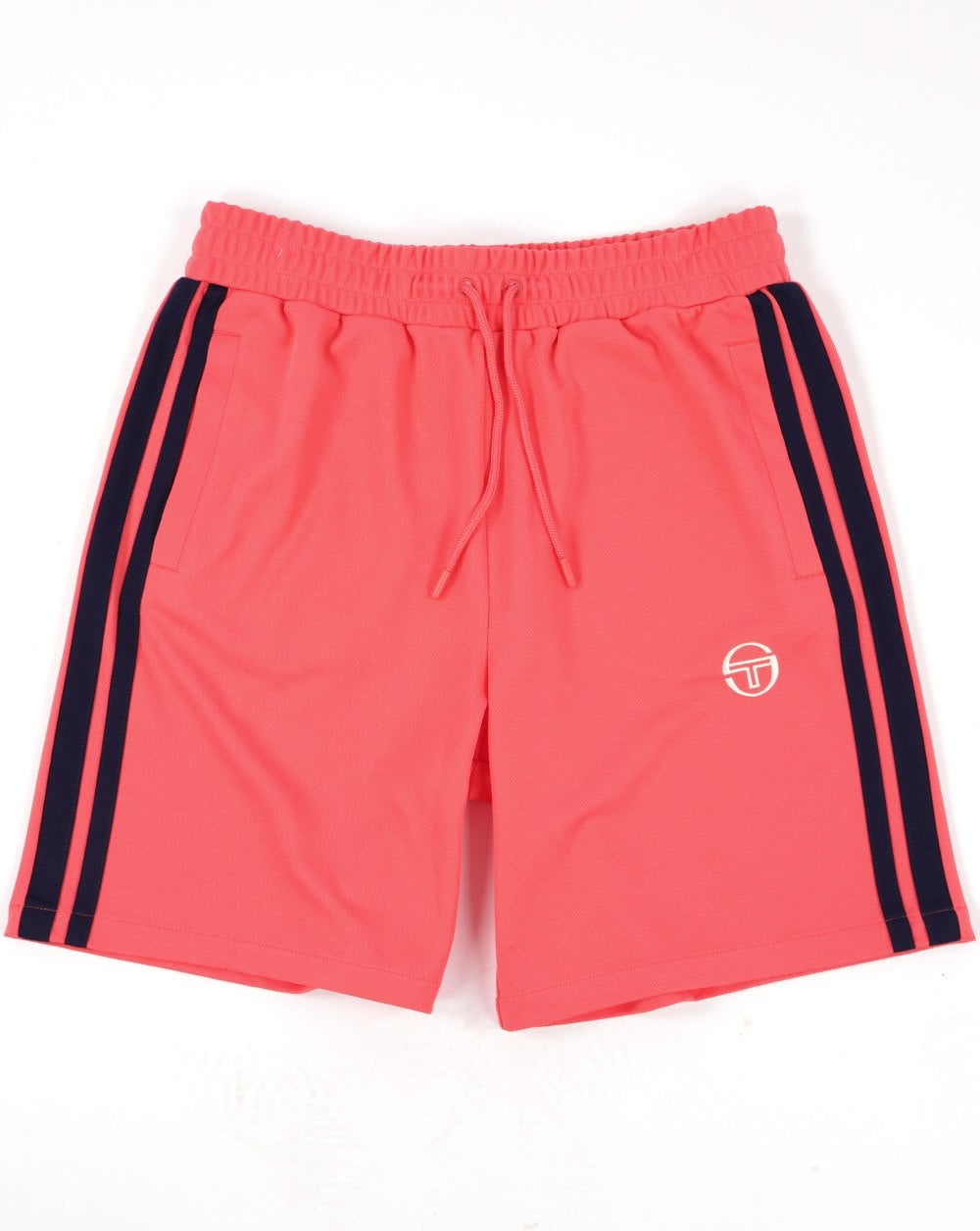 Sergio Tacchini Striped Casual Shorts Dubarry/Navy Blue