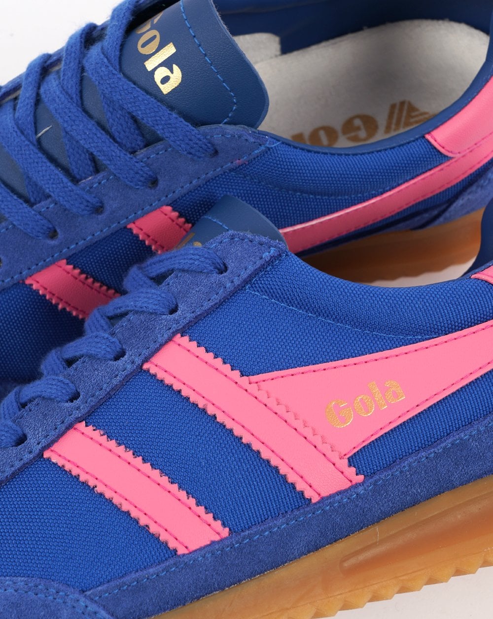 Gola Women's Tornado Trainers Sapphire / Fluro Pink