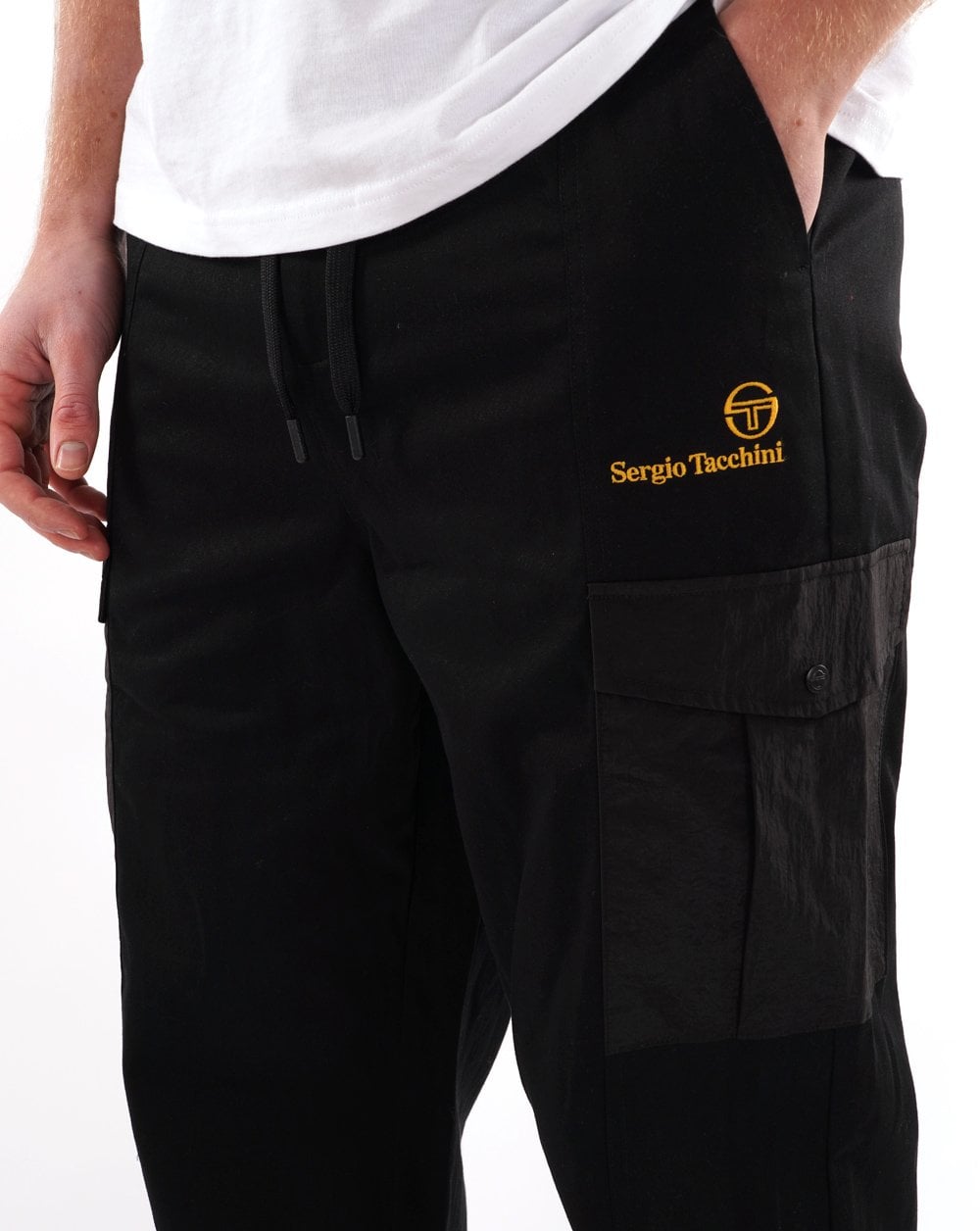 Sergio Tacchini Demonte Cargo Pants Black
