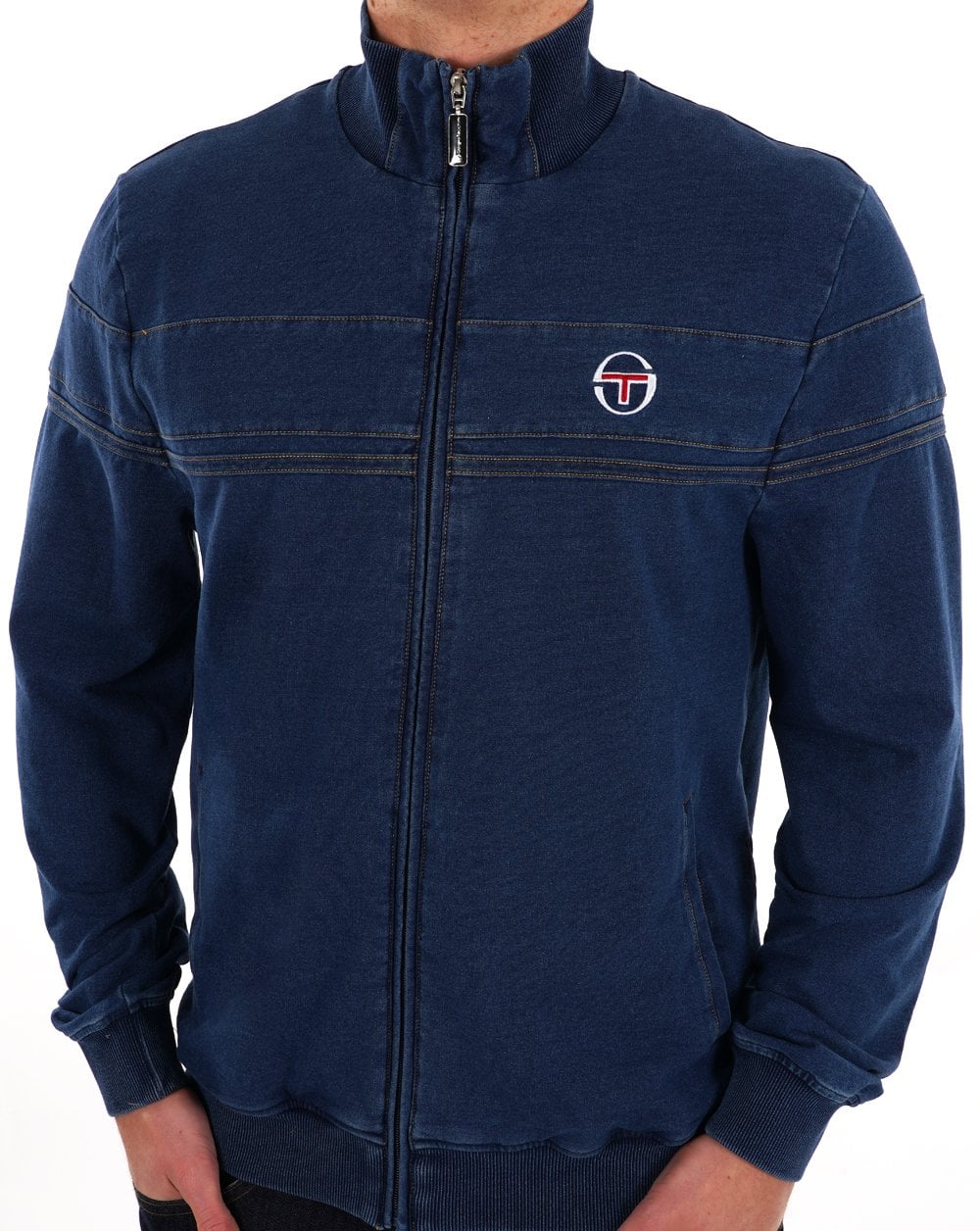 Sergio Tacchini Denim Masters Track Top Mid Denim