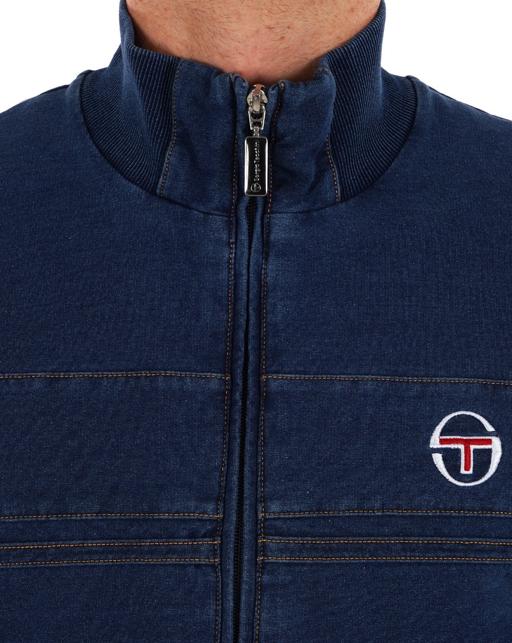 Sergio Tacchini Denim Masters Track Top Mid Denim