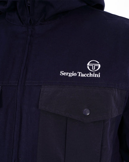 Sergio Tacchini Canvas Mix Jacket Navy