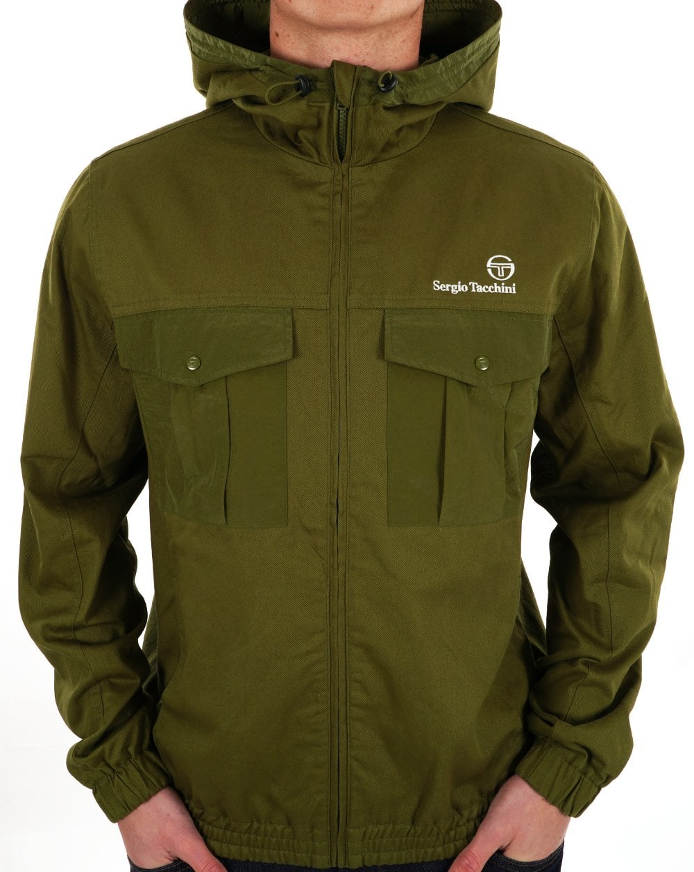 Sergio Tacchini Canvas Mix Jacket Khaki
