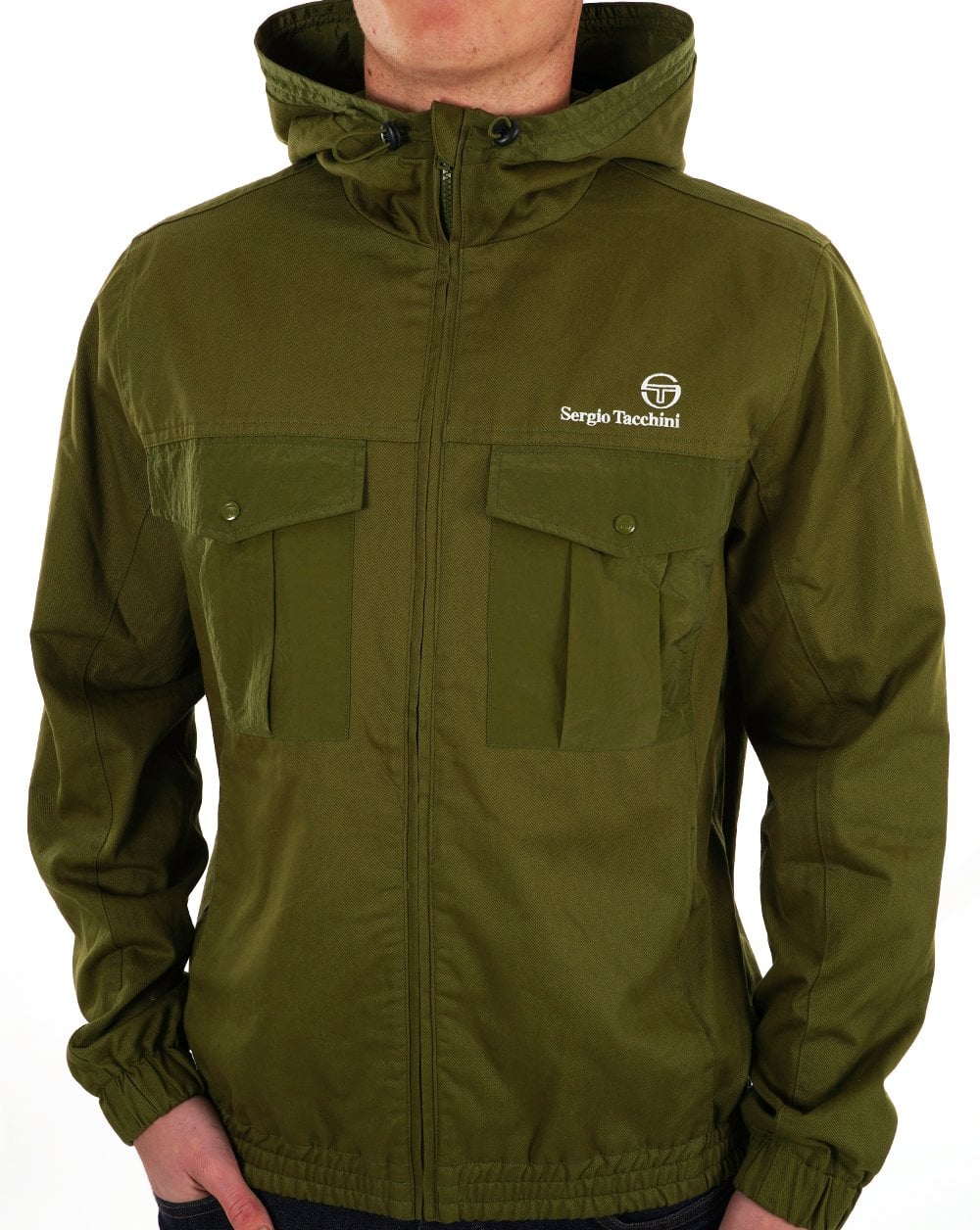 Sergio Tacchini Canvas Mix Jacket Khaki