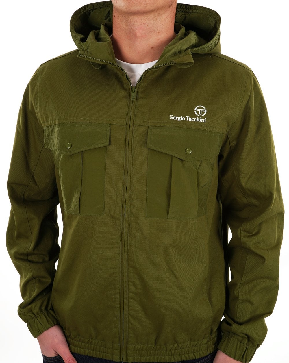 Sergio Tacchini Canvas Mix Jacket Khaki