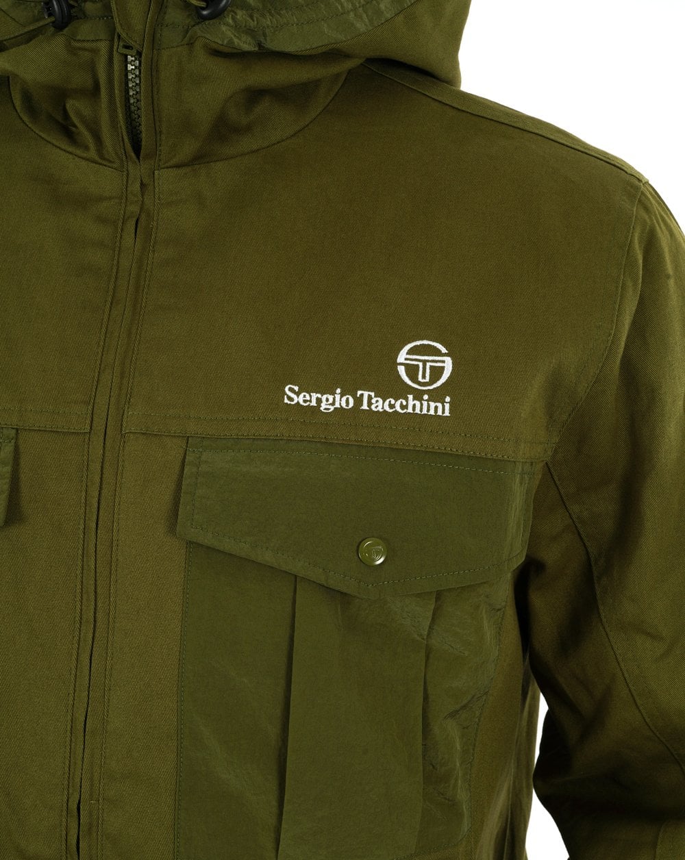 Sergio Tacchini Canvas Mix Jacket Khaki