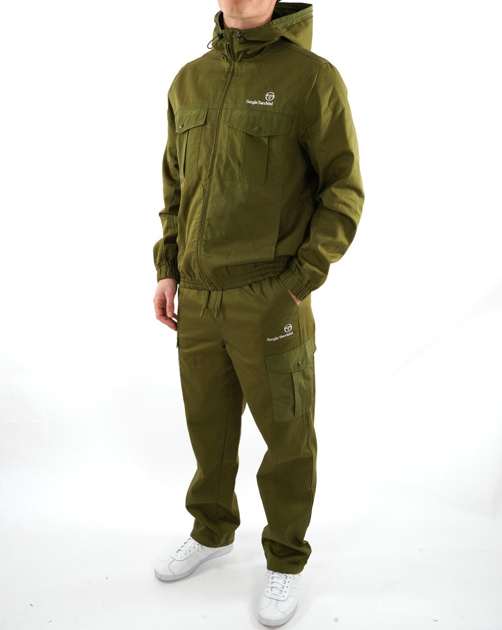 Sergio Tacchini Canvas Mix Jacket Khaki