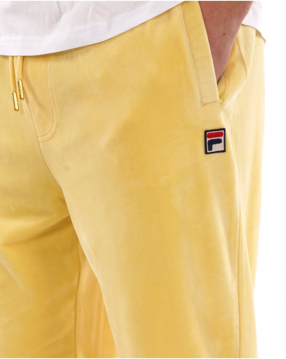 Fila Vintage Eddie Velour Track Pants Light Yellow