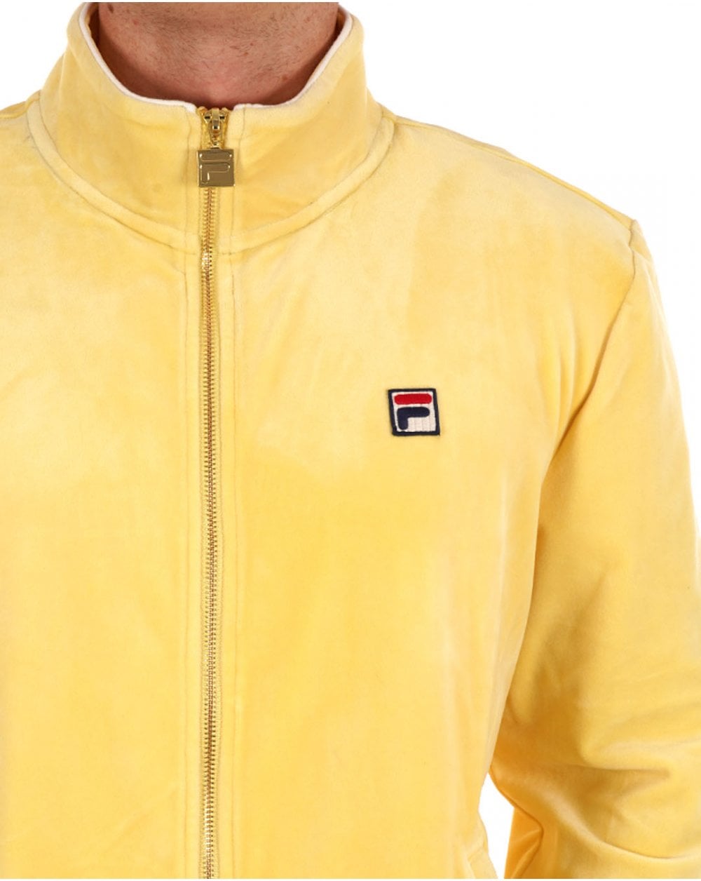 Fila Vintage Velour Track Top Light Yellow