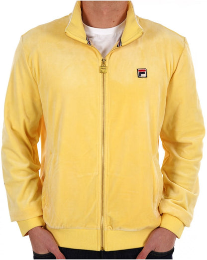Fila Vintage Velour Track Top Light Yellow