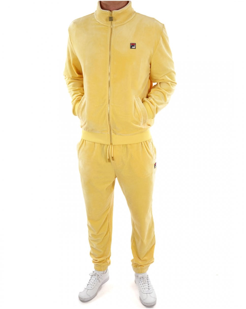 Fila Vintage Velour Track Top Light Yellow