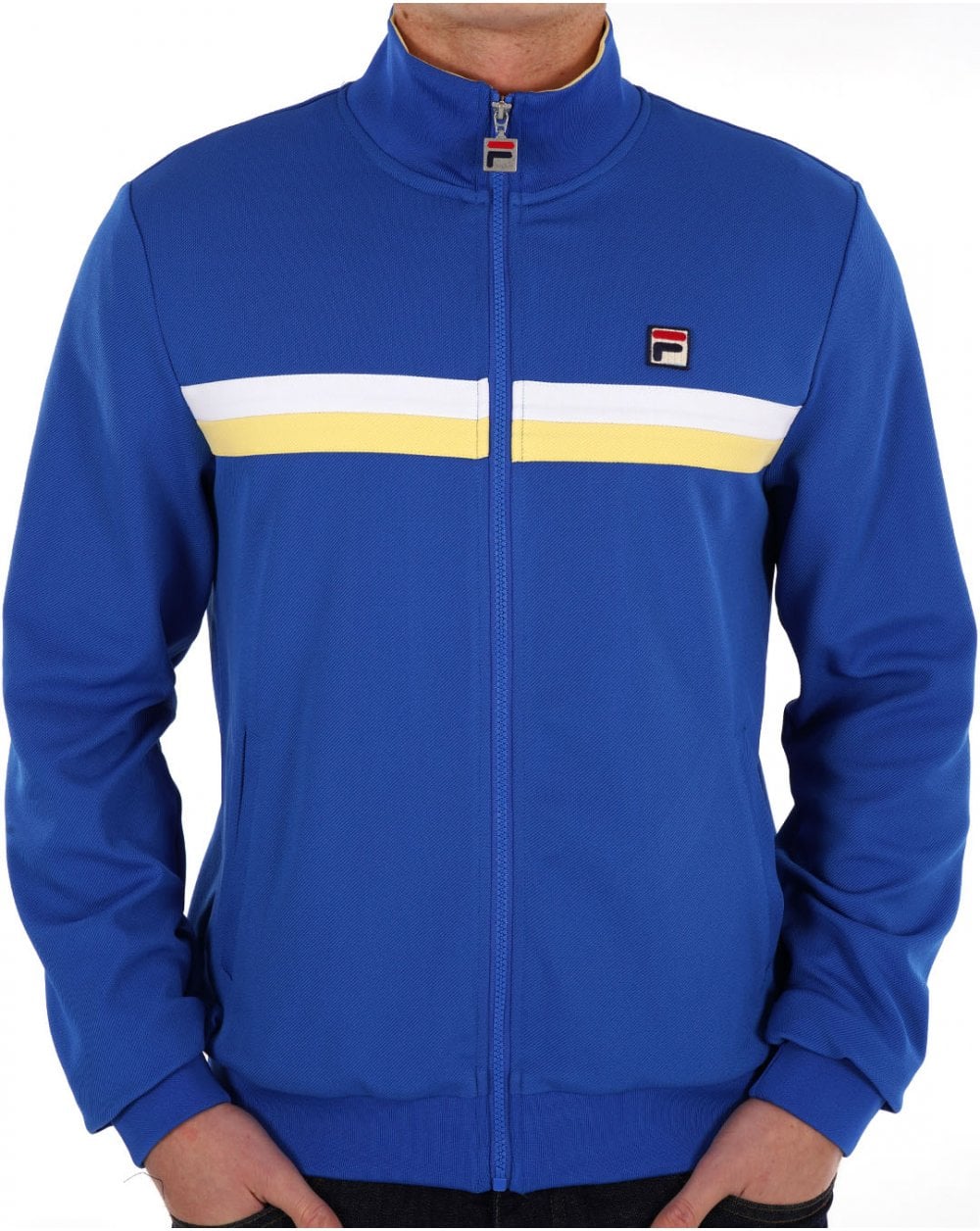 Fila Vintage Duo Chest Track Top Turkish Sea