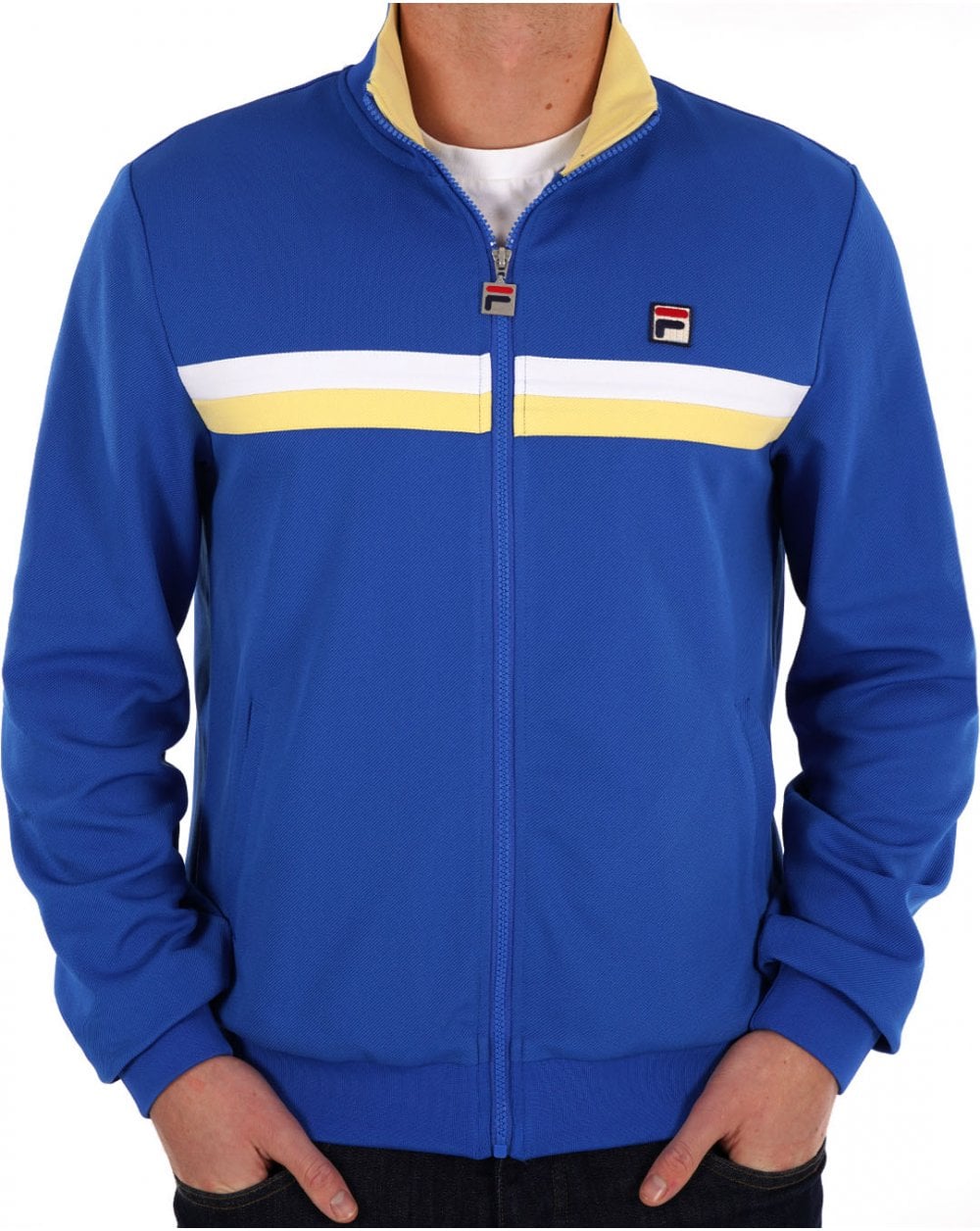Fila Vintage Duo Chest Track Top Turkish Sea