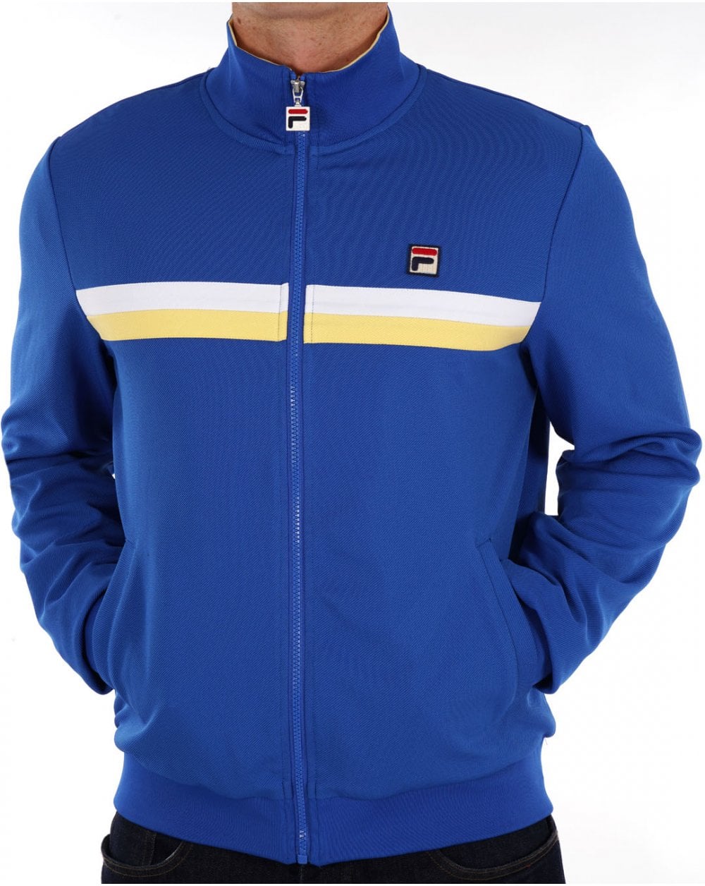 Fila Vintage Duo Chest Track Top Turkish Sea