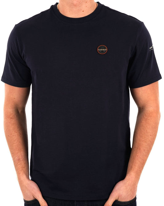 Napapijri Napapijri Badge T Shirt Navy Blue