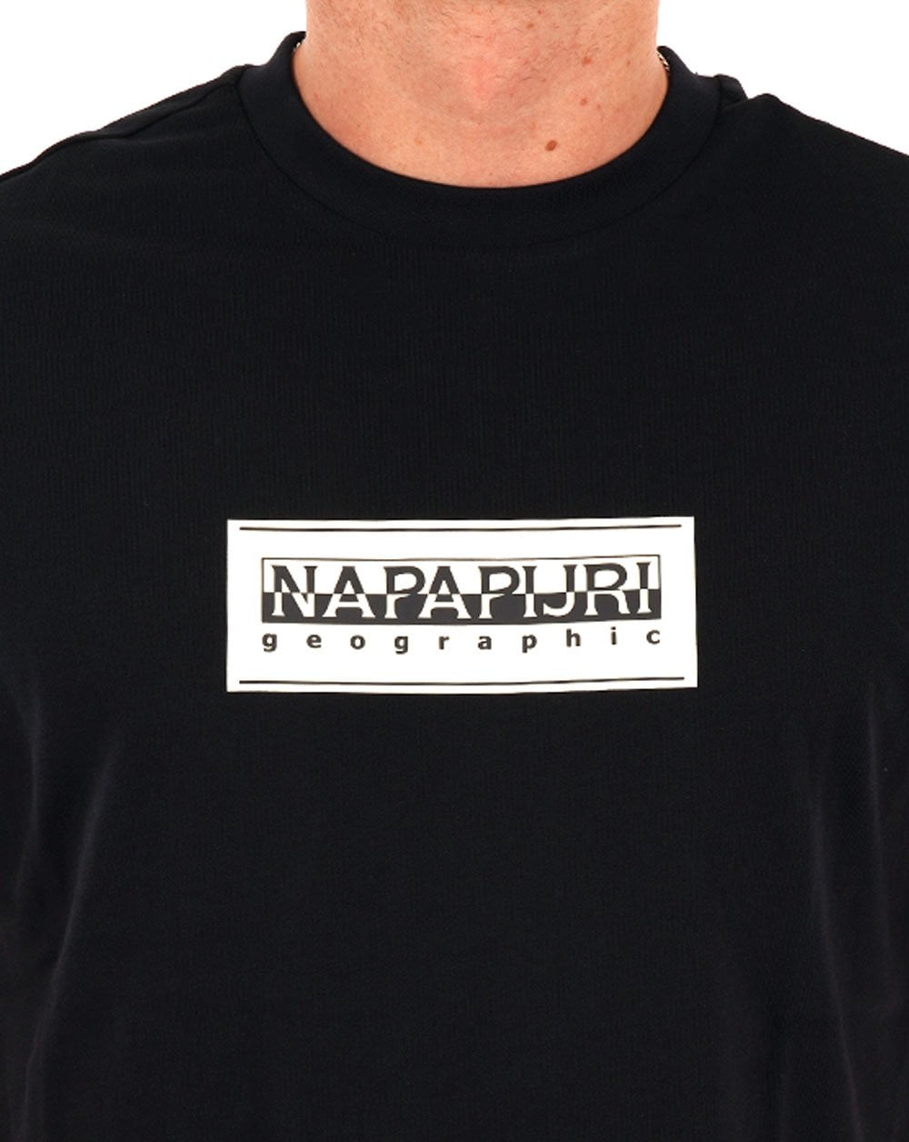 Napapijri Box Logo T Shirt Black