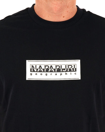 Napapijri Box Logo T Shirt Black