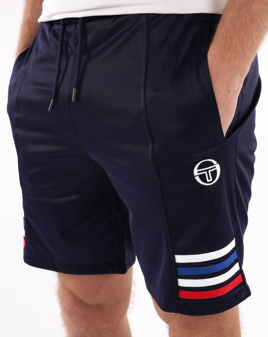 Sergio Tacchini Multi Stripe Shorts Navy Blue