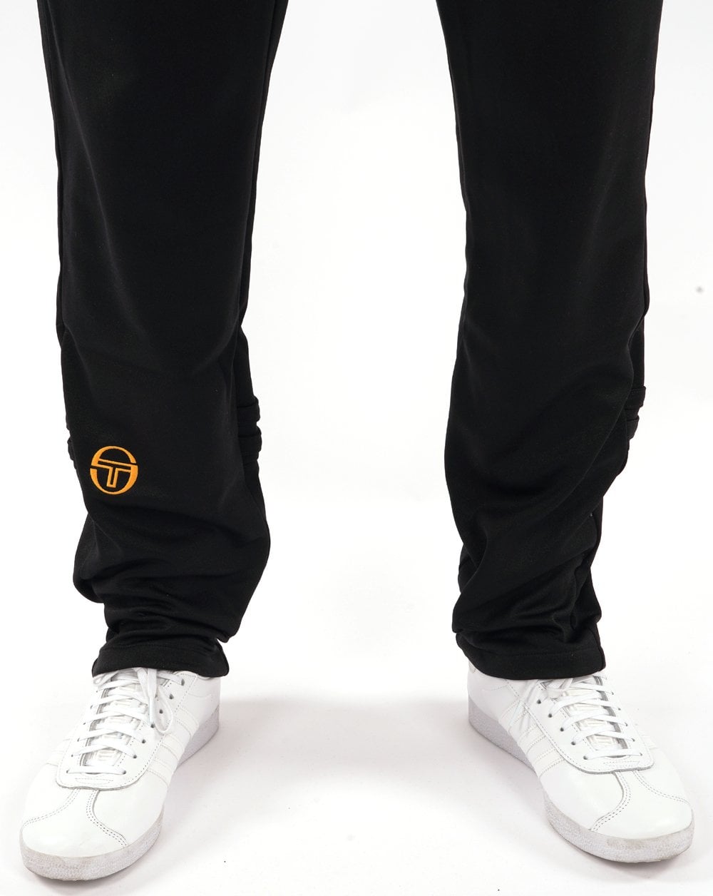 Sergio Tacchini Zip Bottom Track Pants Black/Gold