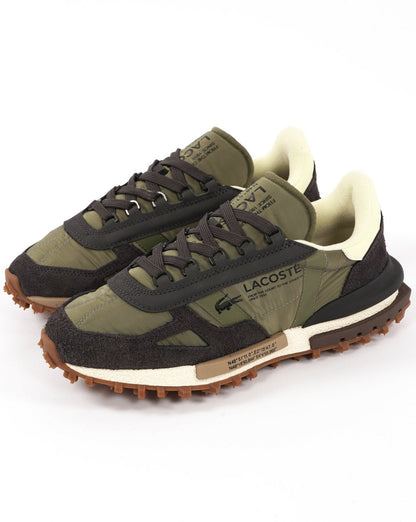 Lacoste Elite Active Trainers Khaki/Dark Green