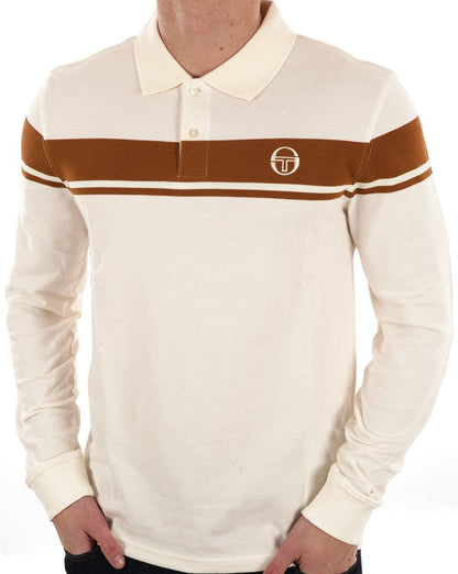 Sergio Tacchini Masters LS Polo Shirt Gardenia Mocha
