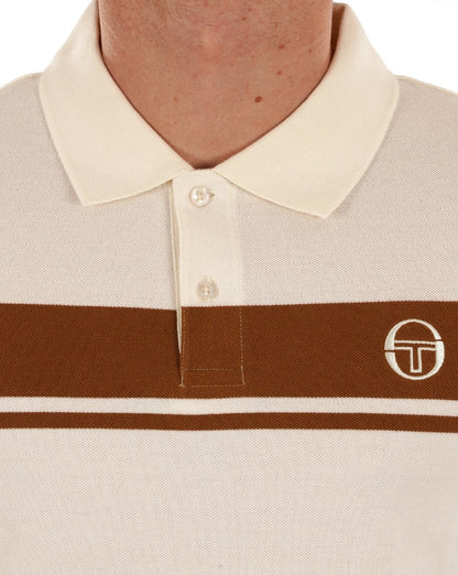 Sergio Tacchini Masters LS Polo Shirt Gardenia Mocha
