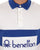Benetton Rugby Polo Shirt White / Blue