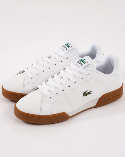 Lacoste Carnaby Cup Leather Trainers White/Gum