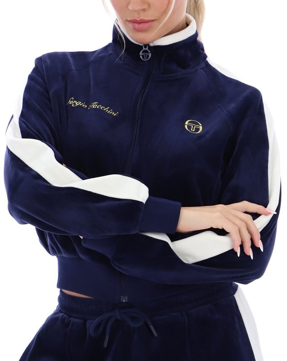 Sergio Tacchini Miss Carlotta Track Top Navy Blue