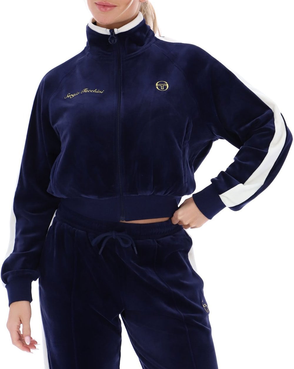 Sergio Tacchini Miss Carlotta Track Top Navy Blue