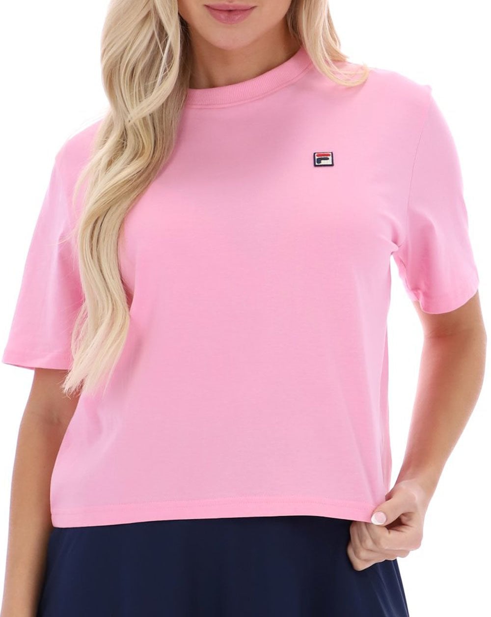 Fila Vintage Women's Holly Boxy Tee Prism Pink