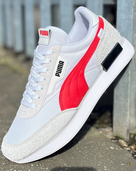 Puma Future Rider Trainers White Red