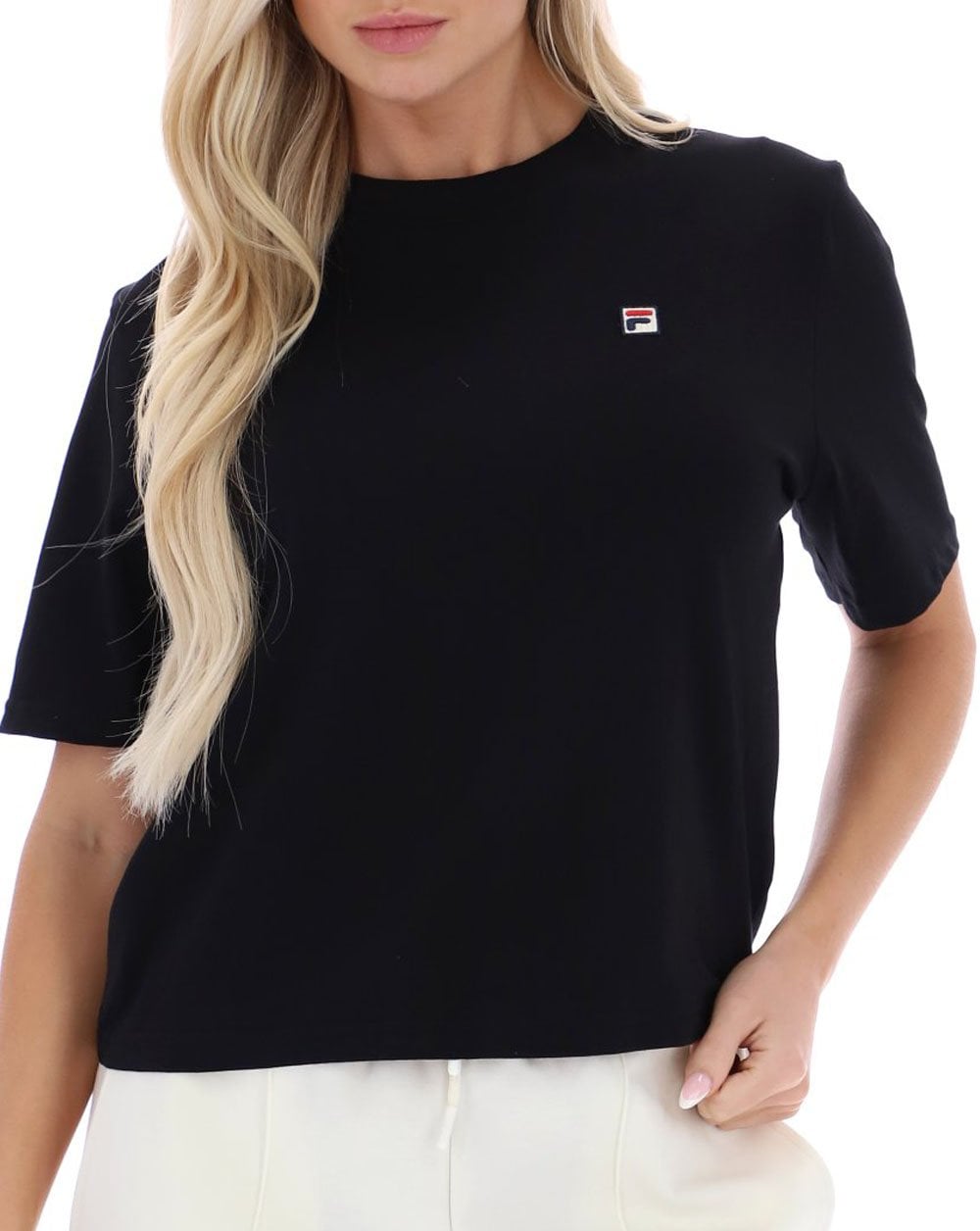 Fila Vintage Women's Holly Boxy Tee Black