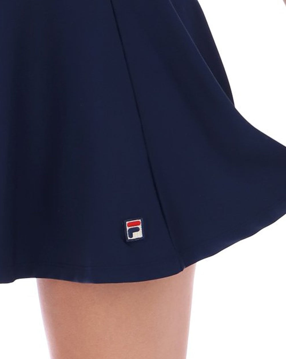 Fila Vintage Jeena Tennis Skirt Navy